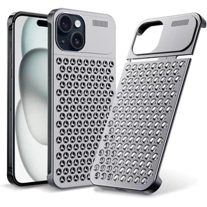 Dành Cho iPhone 17 16 15 14 Plus 13 12 Pro Max Nhôm Không Vành Kim Loại Hương Liệu Ốp Lưng Tản Nhiệt Chống Trầy Xước Chống Sốc Slim Cover