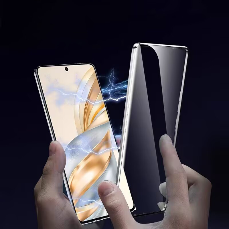 Vỏ kính cường lực hai mặt cho Honor X9C HonorX9C X 9C 5G 2024 Vỏ điện thoại lật Vỏ chống sốc từ tính Vỏ bảo vệ toàn diện Ốp lưng cứng