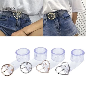 Luimo Nữ Dài Trong Suốt Thắt Lưng Trái Tim Pin Khóa Thắt Lưng Nữ Thắt Lưng Quà Tặng Sbs