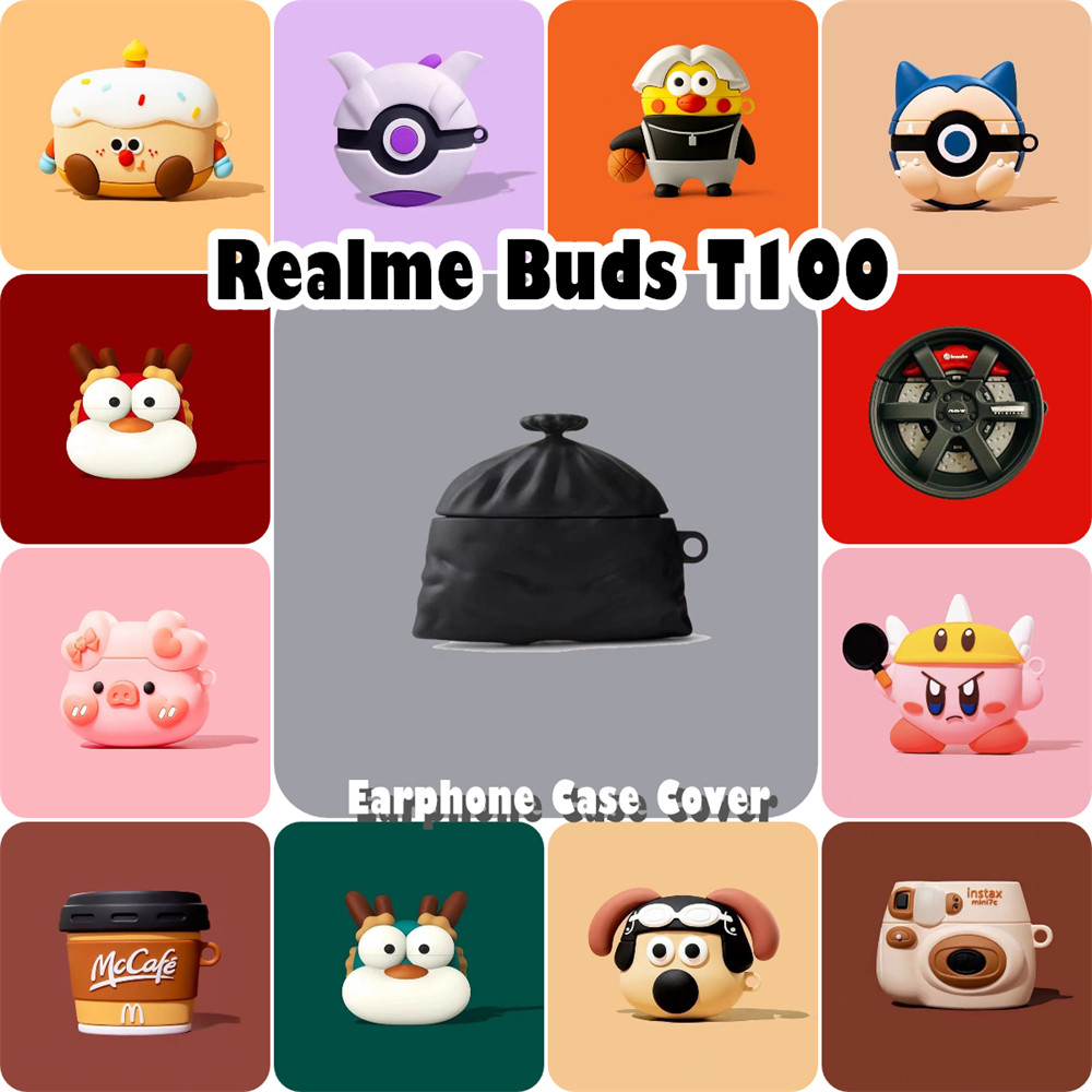 [Ngôi sao tương lai] Dành cho vỏ Realme Buds T100 Vỏ silicon mềm Vỏ tai nghe hoạt hình mát mẻ NO.2