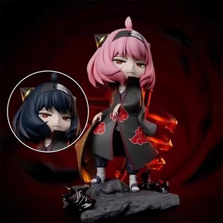 17cm Gián Điệp Gia Đình Anime Anya Forge Cos Sasuke Itachi Kawaii Hai Đầu PVC Hình