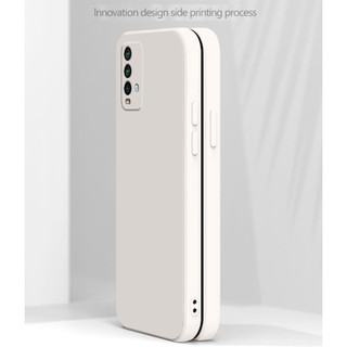 Thời Trang Mới Redmi 9T POCO M3 M4 Pro M5 4G Khung Ốp Lưng Vuông Mỏng Mềm TPU Vỏ Silicon Có Dây Đeo Tay Dây Đeo Tay