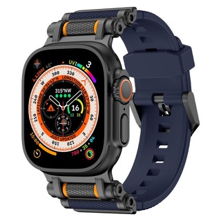 Dây đeo silicon kết nối bằng thép không gỉ chuyển cho Apple Watch Ultra 42 / 44 / 45 / 49 / 46mm i-watch Series Ultra11 / 10 / 9 / 8 / 7 / 6 / 5 / 4 / 3 / 2 / 1