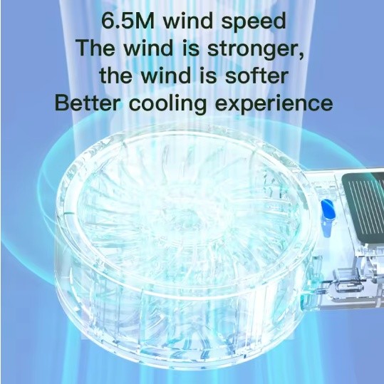 Quạt năng lượng mặt trời di động Quạt Mini cầm tay có thể gập lại Quạt treo cổ di động Quạt sạc 5 tốc độ