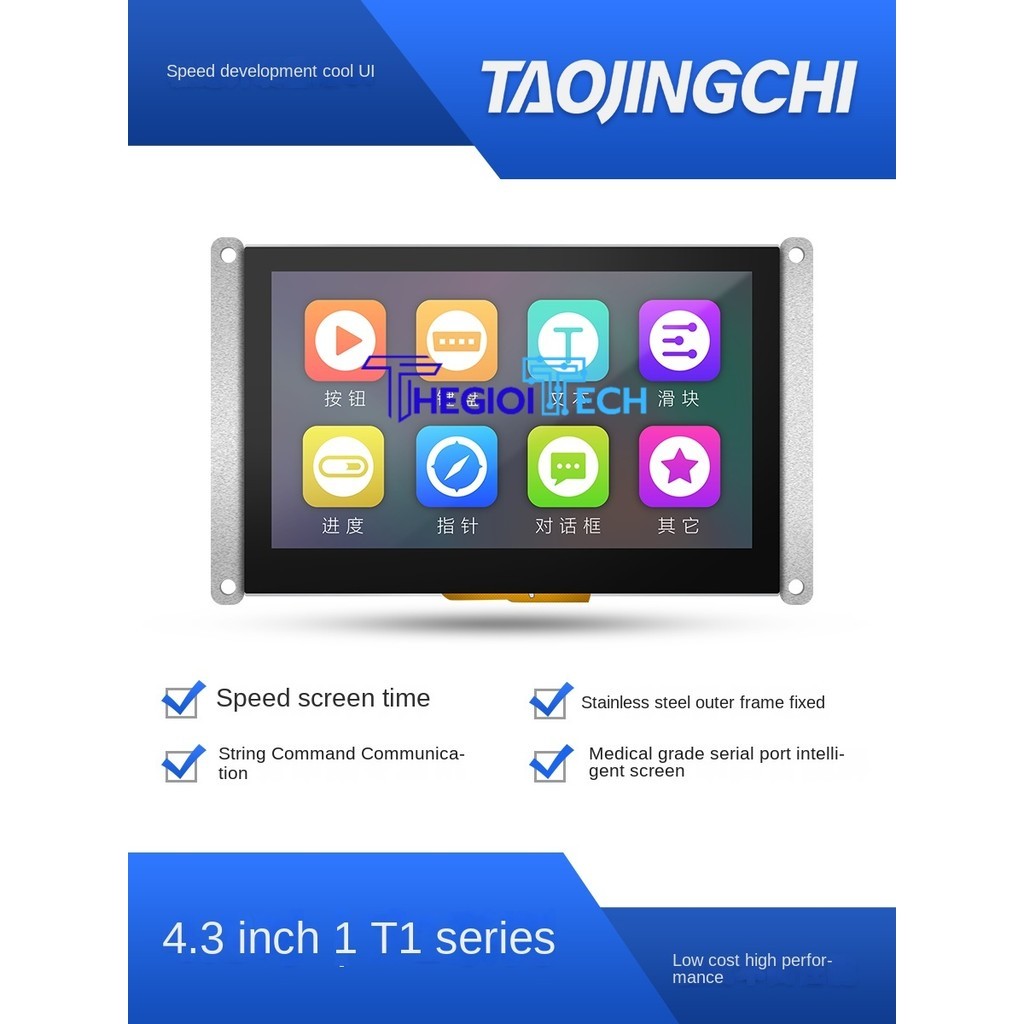 Màn hình cảm ứng HMI [TJC T1 4.3 Inch] Serial Touchscreen LCD | Smart ...