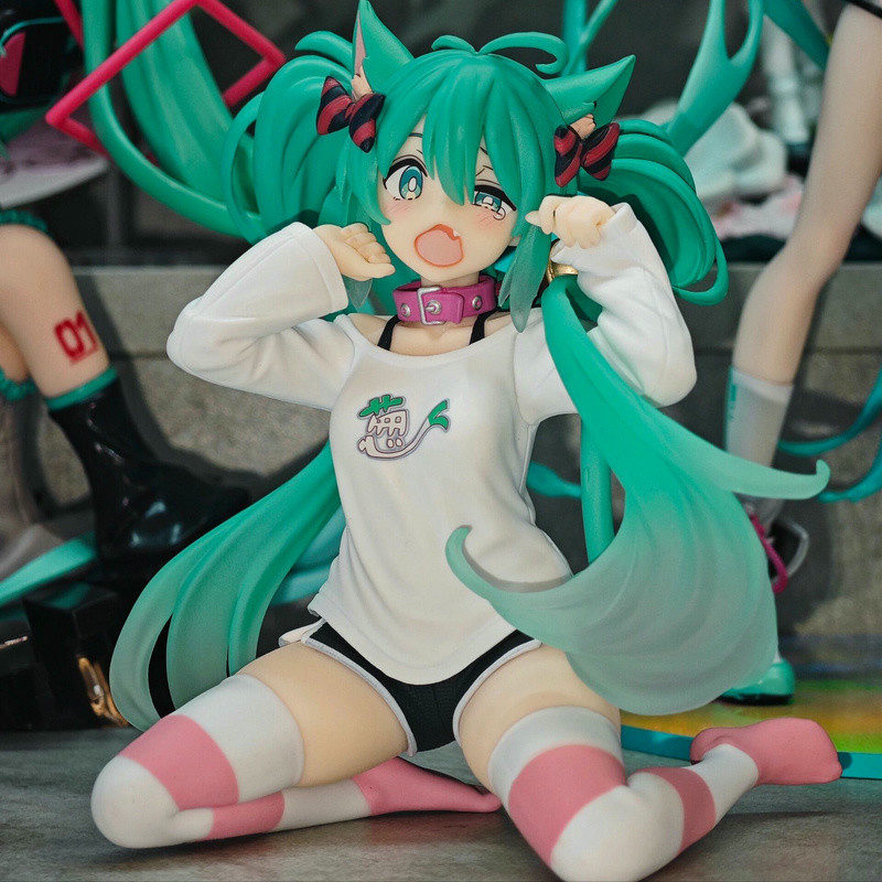 Hatsune Miku Nhân Vật Hành Động Anime Miku Ngồi Tư Thế Series PVC Sưu Tập Đồ Chơi Mô Hình Gửi Sinh Nhật Búp Bê Đồ Chơi