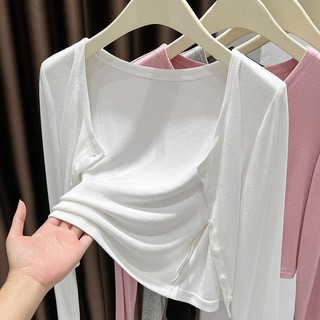 Áo khoác Cardigan mỏng màu xám