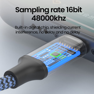 Bộ chuyển đổi cáp âm thanh AUX Elough USB C sang 3,5 mm USB Type C Nam sang giắc cắm 3,5 mm