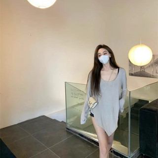 Áo Thun Dài Tay Nữ Dáng Rộng Mỏng Cỡ Lớn, Phong Cách Thoải Mái Hàng Ngày