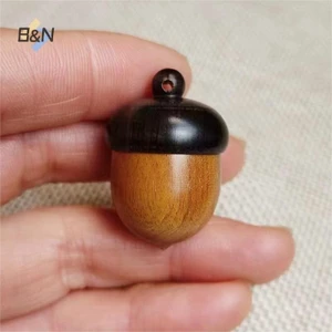 Hộp đựng thuốc B & N 1Pc Hộp đựng chai gỗ nguyên khối Hộp đựng cứu hộ bằng gỗ đàn hương Hộp đựng thuốc Hộp đựng thuốc.