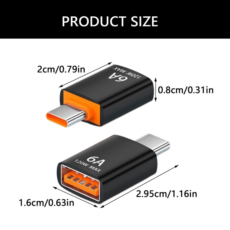 Fol Portable Type C sang USB 3 1 Bộ chuyển đổi kim loại để hỗ trợ thiết bị đa chức năng