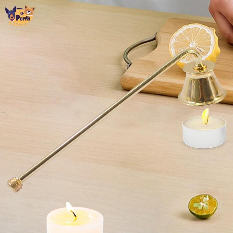 Dụng cụ dập tắt nến Perfk Nút chặn nến dài 7,7 inch Tay cầm chống trượt Wick Extinguish dành cho những người yêu thích nến Đa năng