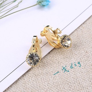 Phụ kiện trang sức tự làm 12 * 12MM Kẹp tai có thể gập lại Kẹp tai vít bằng đồng đặc biệt cho tai không đục lỗ Bảo quản màu sắc 1 cái
