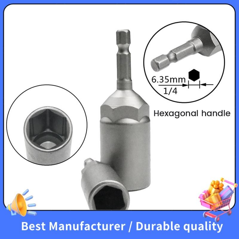 10 Cái 5.5mm-14mm Hex Ổ Cắm Tay Đầu Phun Đai Ốc Bộ Trình Điều Khiển Ổ Cắm Cờ Lê Bộ Cho Máy Khoan Điện Trình Điều Khiển Tác Động Tua Vít Điện Tay Cầm Dụng Cụ