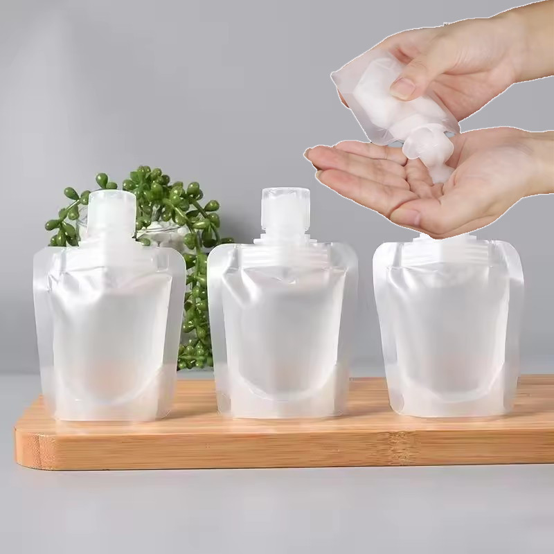1 / 3 / 5 Cái Bóp Sữa Rửa Mặt Du Lịch Tắm Vỏ sò Chất Lỏng Phân Phối Túi Lotion Dispenser Túi Đổ Lại