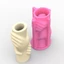 Khay silicone làm khuôn bê tông cho chậu hoa và chân nến, phù hợp gia đình