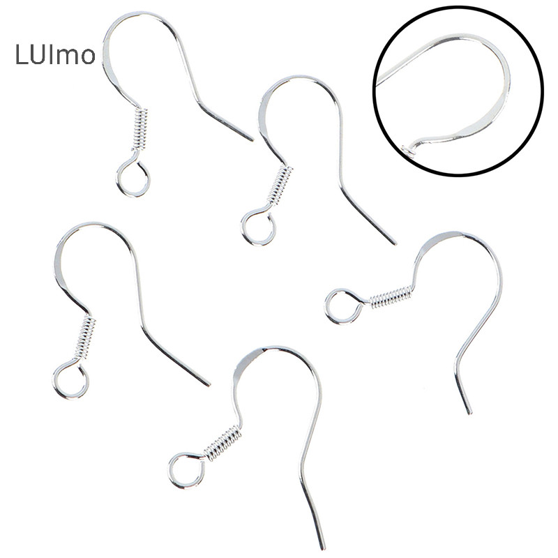 Luimo 50 Chiếc Bạc 925 DIY Bông Tai Móc Trang Sức Phụ Kiện Dây Tai SBS