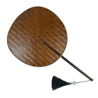 Phong Cách Trung Quốc Lớn Sơn Mài Tre Dệt Nhóm Quạt Cũ Hai Mặt Hanfu Palm Fan Handmade Trung Quốc Quạt Mùa Hè Thoáng Mát Quạt