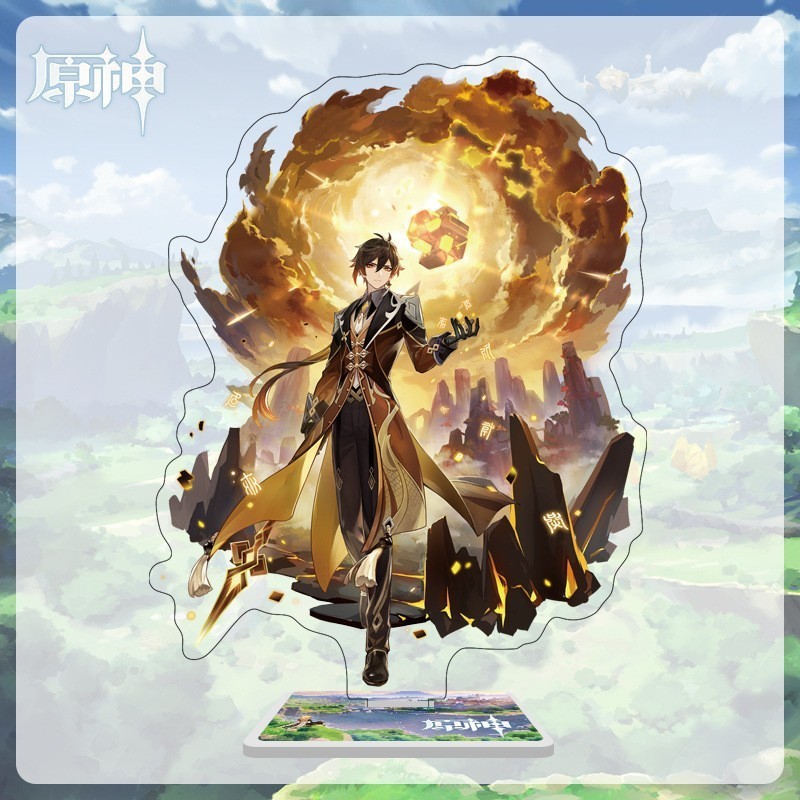 Genshin Impact wanderer Raiden Shogun Yae Miko Kaedehara Kazuha Zhongli Acrylic Đứng Trò Chơi Ngoại Vi Nhân Vật Acrylic Đứng Trang Trí Bàn Quà Tặng Sinh Nhật
