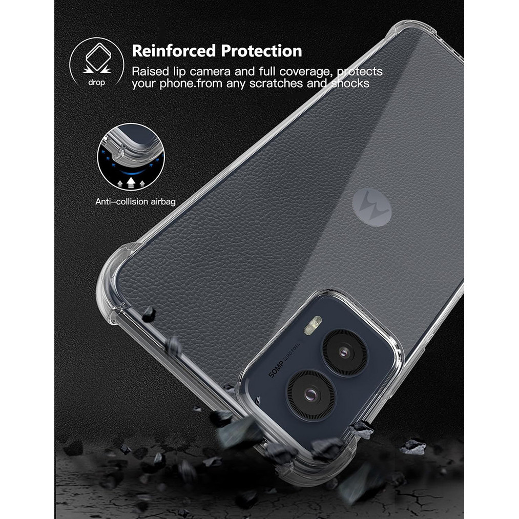 Dành Cho Motorola Moto G Power 5G 2024 2023 2022 2021 Vỏ Mềm Chống Sốc Pha Lê Gel Trong Suốt TPU Vỏ Chống Sốc