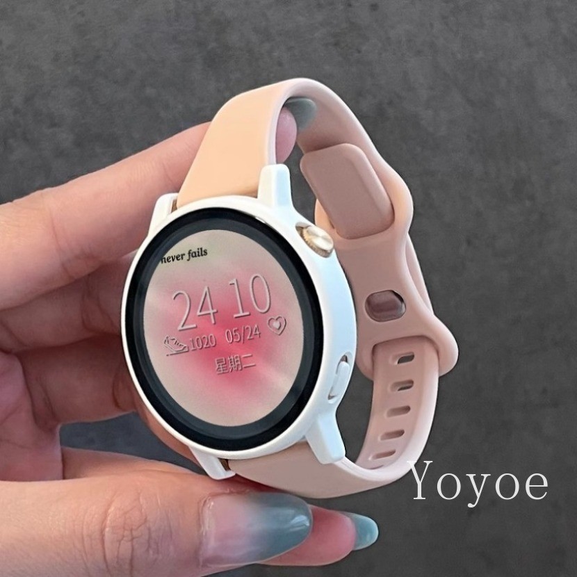 Dây Đeo Cho Samsung Galaxy Watch 7 6 5 4 44mm 40mm 5 Pro 45mm Dây Đeo Tay 20mm 22mm Vòng Tay Silicon Galaxy Watch 6 Cổ Điển 43mm 47mm Ban Nhạc