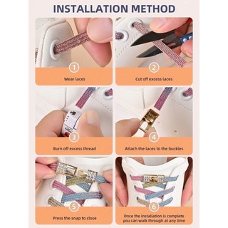 1 Cặp Kim Cương Giả Khóa Đàn Hồi Không Buộc Dây Giày Màu Kẹo Dây Giày Thích Hợp Cho Giày Thể Thao Và Giày Thể Thao Dây Giày Đế Bằng