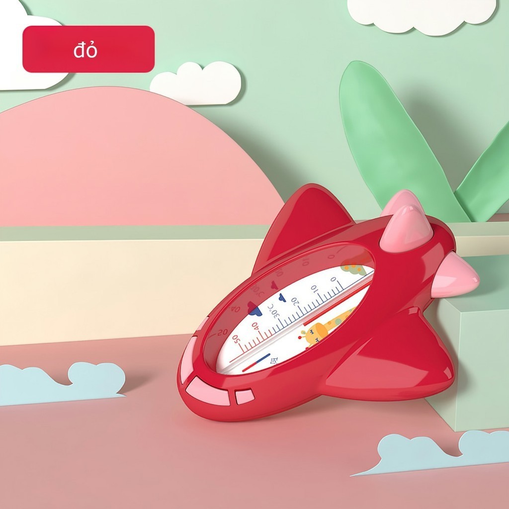 Nhiệt kế đo nhiệt độ nước tắm cho bé máy bay hình cá, hình gấu dễ thương