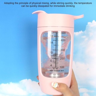 Bình lắc điện Dung tích 600ml Cốc trộn di động USB có thể sạc lại Cốc lắc cho hỗn hợp Protein mịn igh Speed Protein Shaker Chai shopidaevn