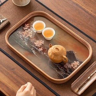 Khay trà phong cách Nhật Bản (Khay pha khô)