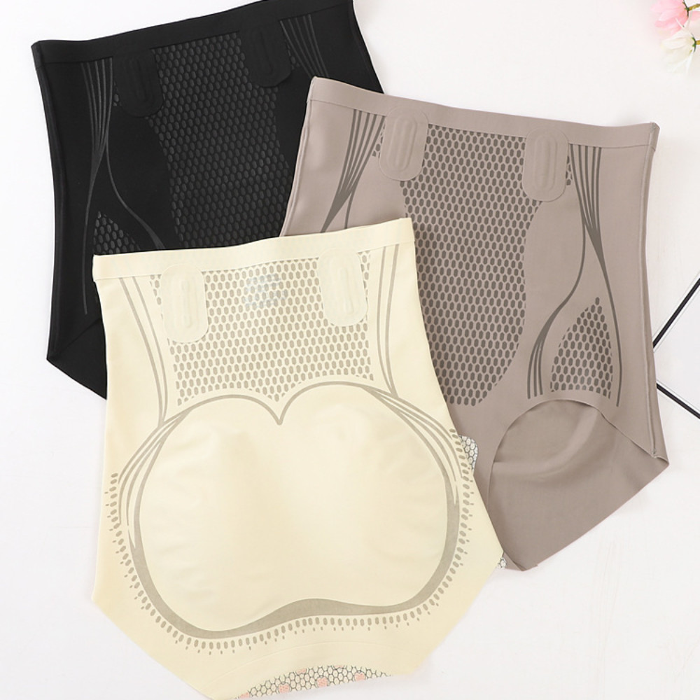 SWISSWIN Máy định hình cơ thể sau sinh, quần lót nâng mông cotton cạp cao, quần định hình eo, huấn luyện viên giảm béo sau sinh