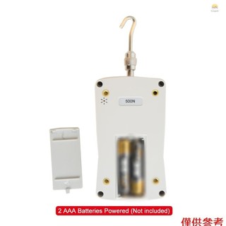 Máy đo lực lượng kỹ thuật số HGV 500N / 50kg / 110Lb / 1760oz Bộ đồng hồ đo lực kéo di động có đèn nền có thể chuyển đổi với 6 đầu cố định, hộp đựng, tắt nguồn tự động