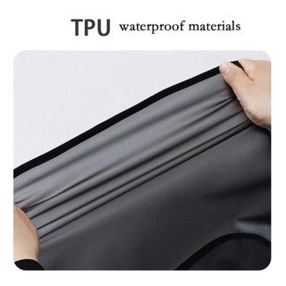 Tạp dề nhà bếp JOYFULLIFE, Tạp dề làm việc bằng nhựa PVC chống thấm nước, Tạp dề làm sạch chống bụi bẩn màu đen trong suốt