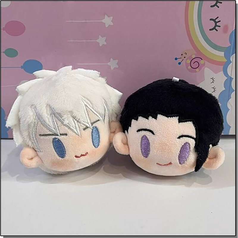Anime Jujutsu Kaisen Sang Trọng Búp Bê Móc Khóa Satoru Gojo Geto Suguru Plushie Đồ Chơi Nhồi Bông Móc Khóa Mặt Dây Chuyền Phụ Kiện