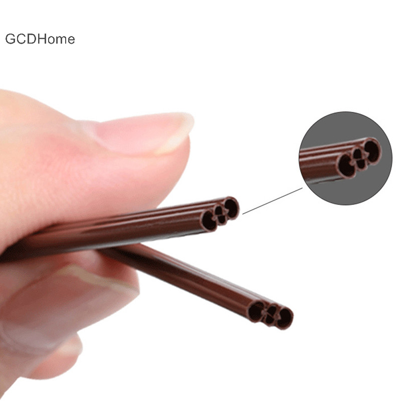 Gcdhome 100 Chiếc Cà Phê Khuấy Gậy Dùng Một Lần Nhựa Ba Lỗ Cà Phê Ống Hút Khuấy HOT