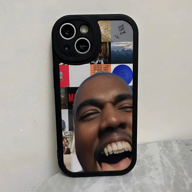 TP-1 Ngộ nghĩnh Kanye West Ye Ốp Lưng Điện Thoại iPhone 17,15 Pro Max 14 Pro 11 13 12 Mini X Xr Xs 7 8 Puls Se Da Cừu Silicon Sof