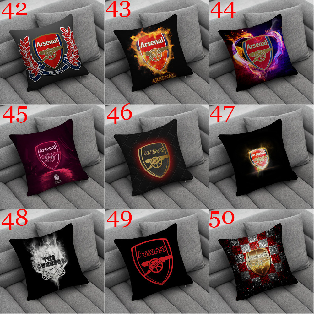 Arsenal F.C. Logo Ném Vỏ Gối In Một Mặt Gối Phòng Khách Sofa Ô Tô Quà Tặng Đệm Trẻ Em Quà Tặng (Không Có Lõi)
