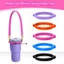 Vòng dây rút silicone WOODNEST, quai xách ly nước tự làm, tay cầm chai, dây đeo bình nước di động cho cốc