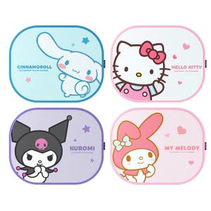 Sanrio Kuromi Rèm Xe Ô Tô Tấm Che Nắng Chống Nắng Cách Nhiệt Bên Cửa Sổ Kính Rèm