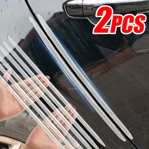 2 Cái 40cm Bảo Vệ Vết Xước Cửa Ô Tô - Dải Chống Va Chạm Cao Su Silicon - Cản Nội Thất Trong Suốt - Chống Trầy Xước, Vô Hình, Tự Dính - Cản Bảo Vệ Cạnh Cửa
