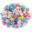 Bộ 50 11mm Acrylic AB Màu Ngôi Sao Hạt DIY Cho Trang Sức Làm Vòng Cổ Vòng Tay Mặt Dây Chuyền
