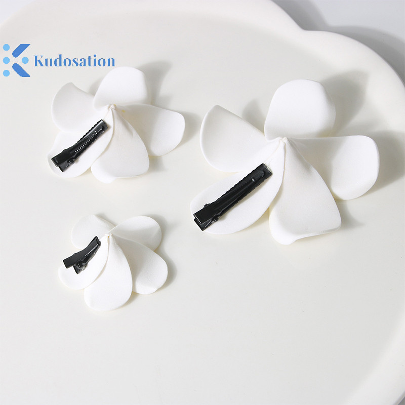Kudosation Plumeria Hoa Kẹp Tóc Cho Nữ Cô Gái Kẹp Tóc Trứng Hoa Ngọt Bên Kẹp Tóc Barrettes Hawaii Đảng Phụ Kiện Tóc