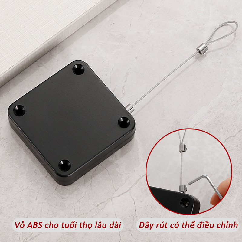 Hộp dây rút tự động đóng cửa，Tự động đóng dây rút cửa，không cần Khoan Đục，Đệm để đóng cửa dễ dàng