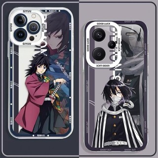 Vỏ Demon Slayer Cho Redmi 13C 12 12C 10C 10 10A 9 9A 9C A1 A2 9T Anime Mắt Thiên Thần Silicon Mềm Bảo Vệ Toàn Diện Vỏ Điện Thoại TPU Hoạt Hình Trong Suốt