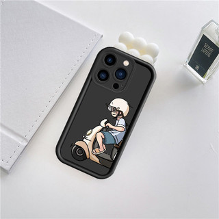 Xe Máy Angry Girl Cặp Đôi Dành Cho IPhone 16 15 14 13 12 11 Pro ProMax XS XR XSmax Mini 6 6s 7 8 + Plus SE 2020 Vỏ Mềm Silicon DCJT