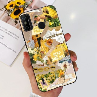 Dành Cho Tecno Spark 6 Go Vỏ KE5j KE5k Ốp Điện Thoại Hoa Thời Trang Mới Mềm Mỏng Silicon Dành Cho Tecno Spark Go 2020 2021 Ốp Lưng