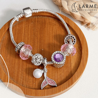 Lắc tay nữ, vòng tay charm phong cách nhẹ nhàng cá tính làm quà tặng Larme accessories -VT0176