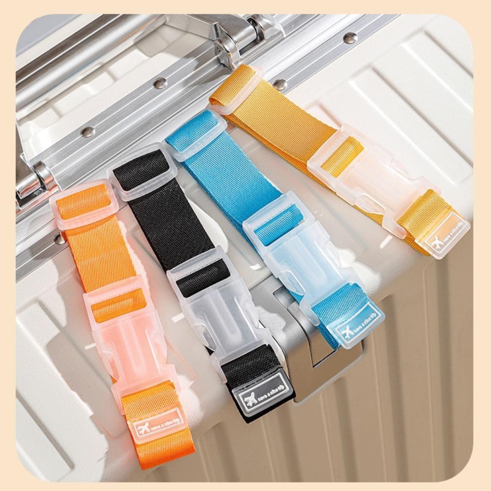 Dây đeo bảo vệ hành lý JKDESIGN, Dây đeo đóng gói hộp hành lý có thể điều chỉnh bằng Nylon, Phụ kiện du lịch Dây đeo hành lý an toàn di động