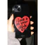 Vỏ mềm bóng màu đen hình trái tim lớn chính hãng cho ốp lưng iphone 15 15promax 14promax 14plus 13pro 13promax 11 11pro 12promax 12mini XR 7p 8plus Kết cấu bề mặt sáng