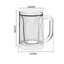 Cốc đông lạnh dạng lỏng CATIYAHA, cốc bia đá 20oz PET/PP 2 lớp giữ lạnh, thiết kế có tay cầm, dày dặn sáng tạo dùng cho tủ lạnh