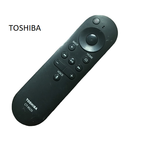Điều khiển remote từ xa tivi toshiba có giọng nói CT- 8520  - mẫu thông minh ít nút màu đen - tặng kèm pin